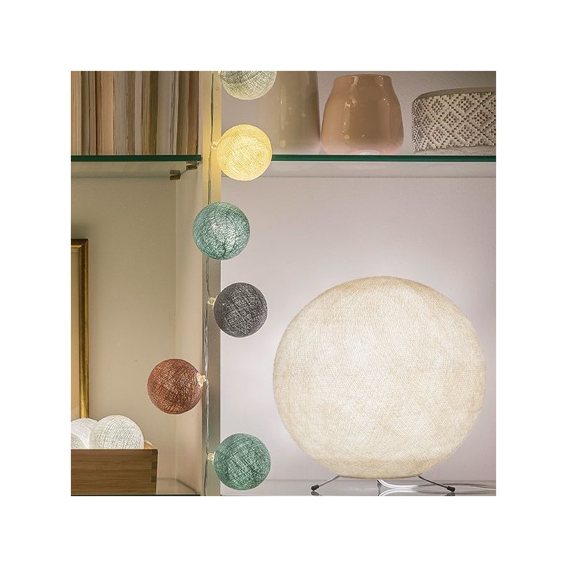 Deckenlampe / Bodenlampe  `Globe ecru´, Größe M
