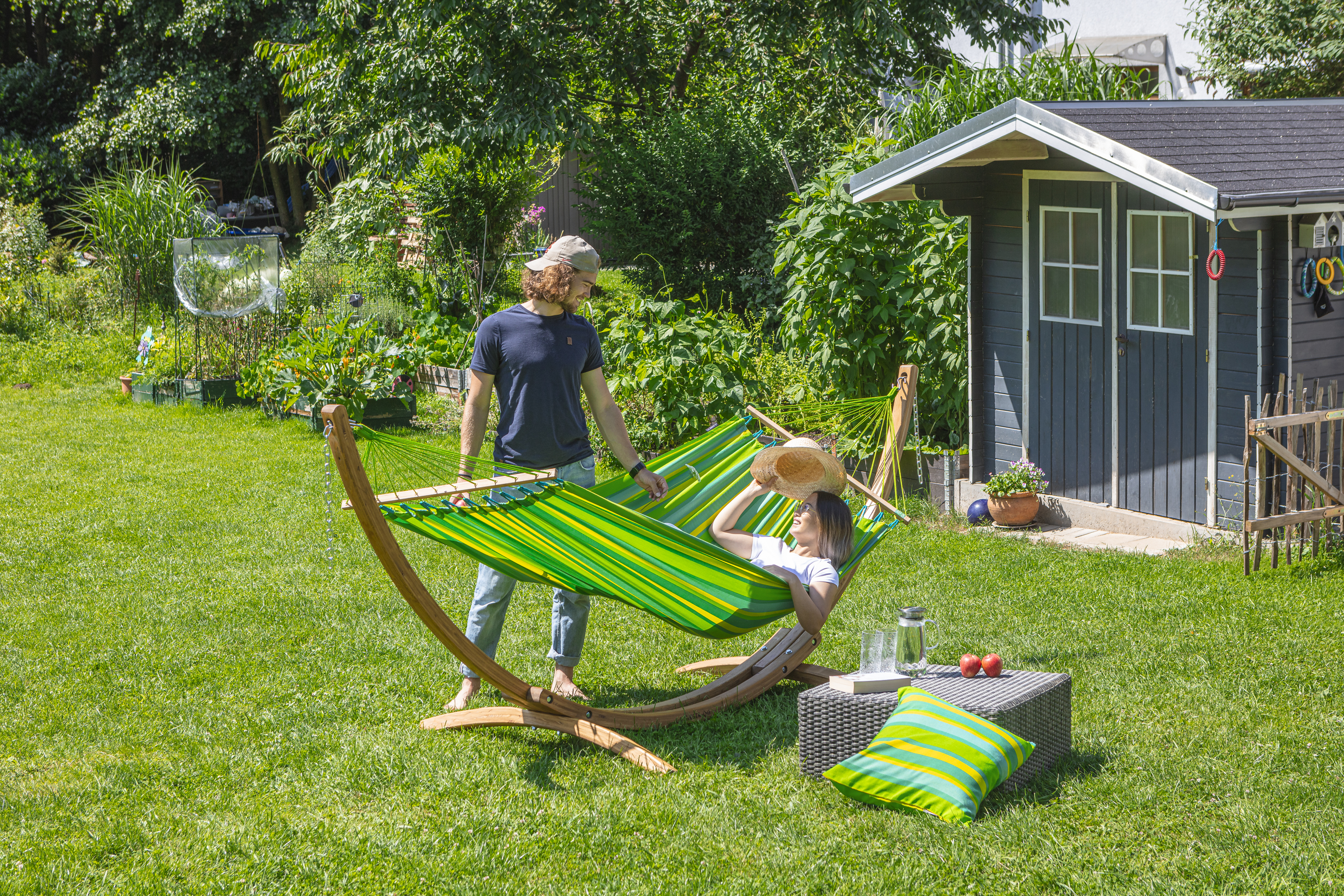 Alisio Lime Einzel-Stabhängematte Outdoor  
