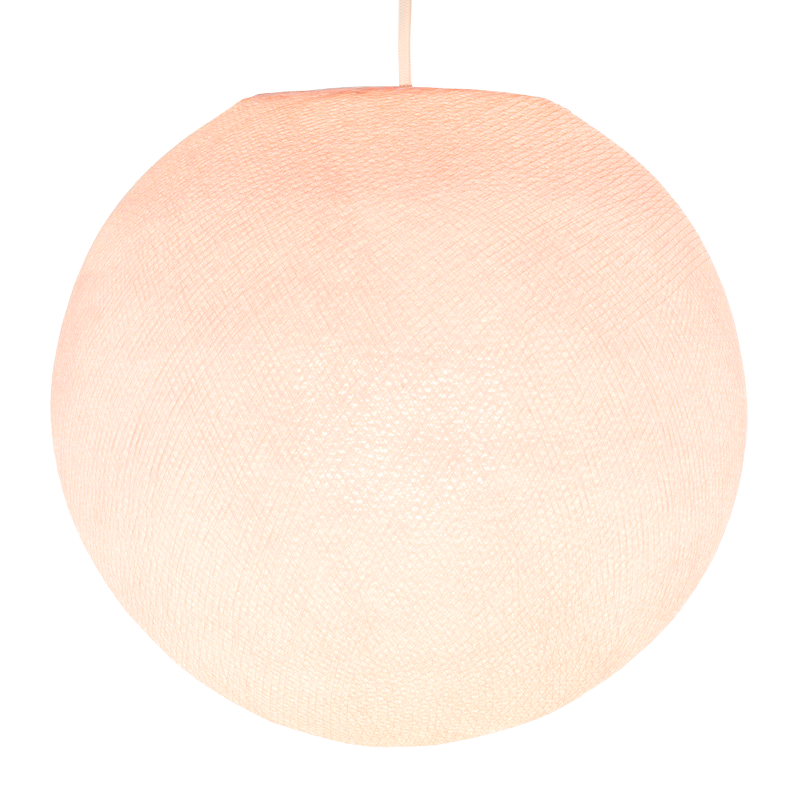 Deckenlampe / Bodenlampe `Globe rose poudre´, Größe L