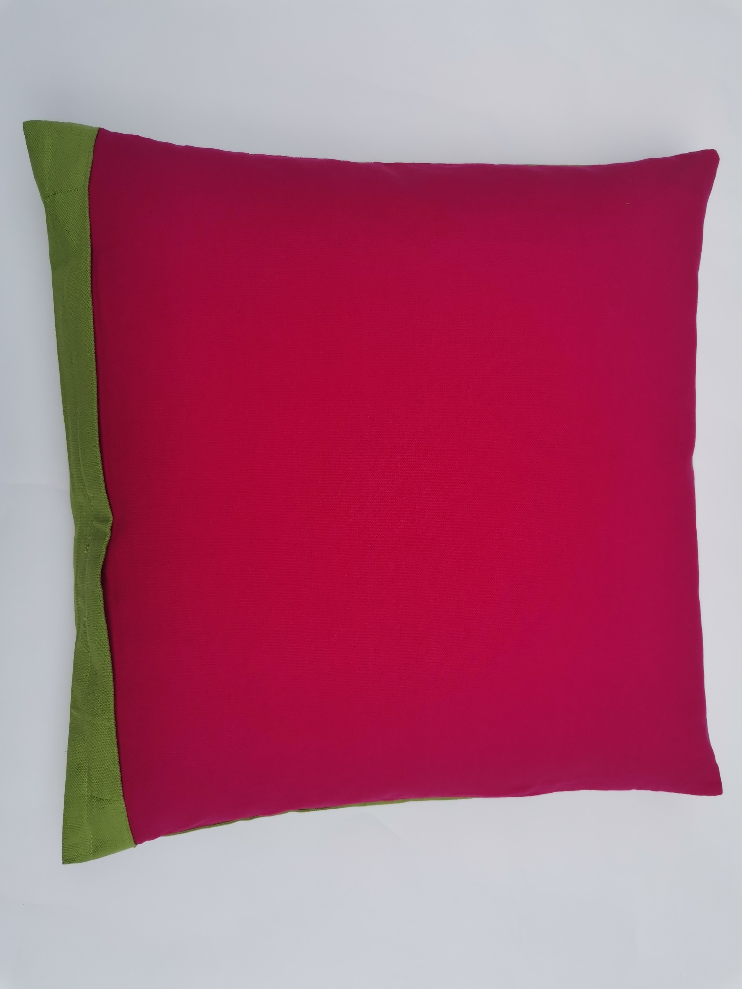 Kissen Gruen-Pink 60 x 60 cm inkl. Füllung